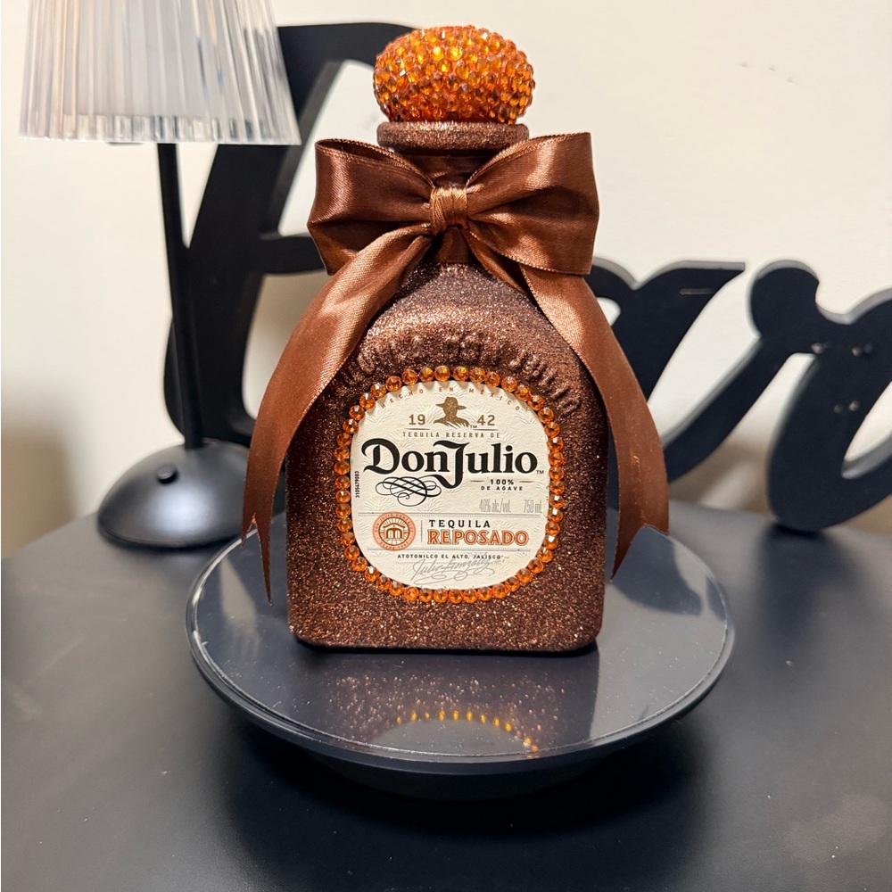 Custom Don Julio Bottle Decor | Luxury Gift | Birthday Bar Display| Glam Bar